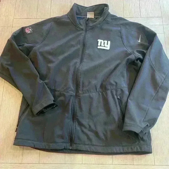 Men’s grey Nike New York giants zip up jacket size xxl! - Picture 1 of 7